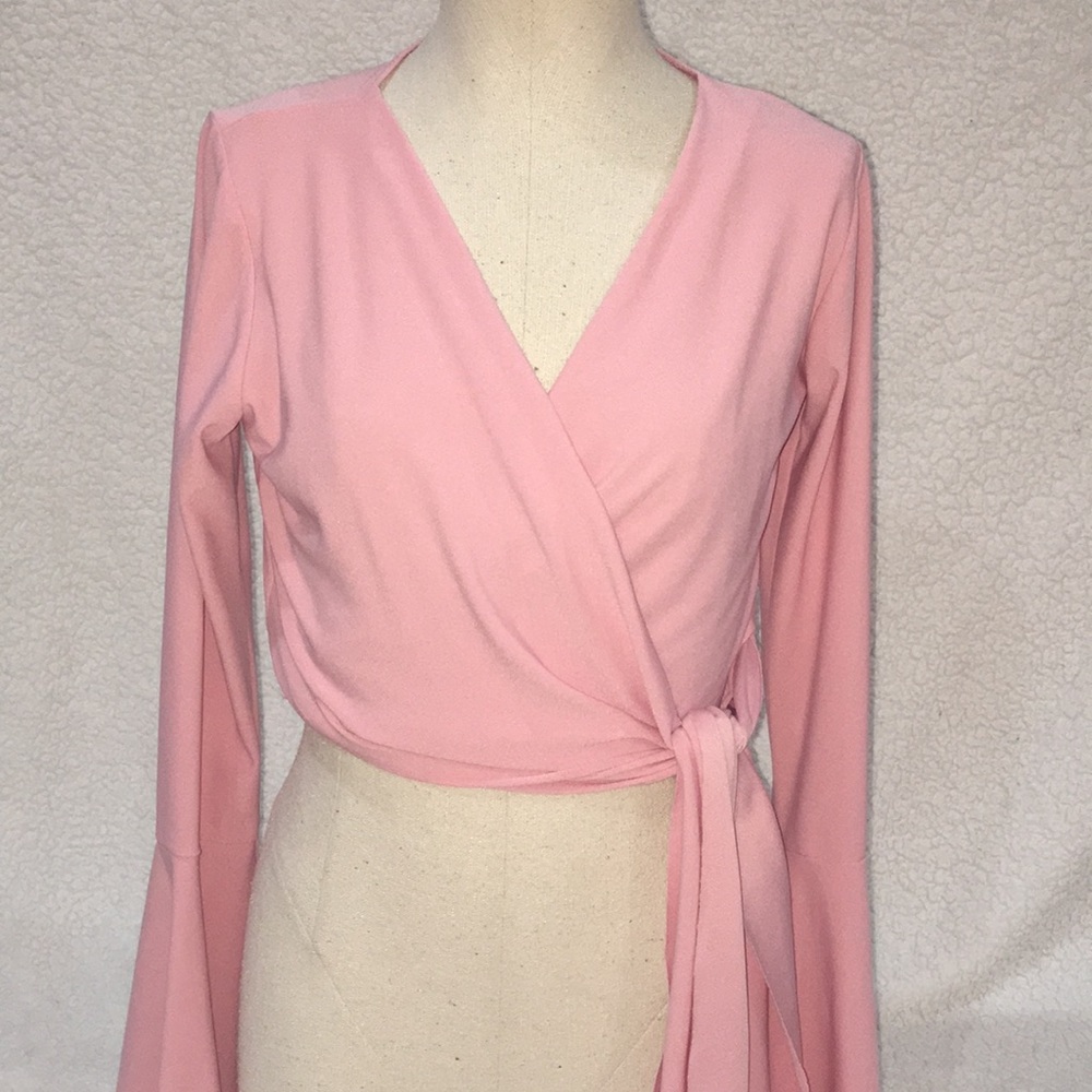 Pink Ballet Wrap Top
